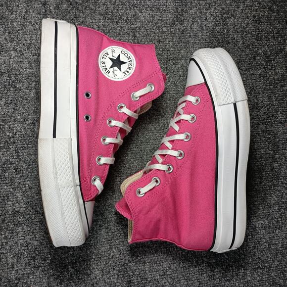 Converse Chuck Taylor All Star Lift Platform Women Size 7 Pink High Top Sneaker - Picture 3 of 9